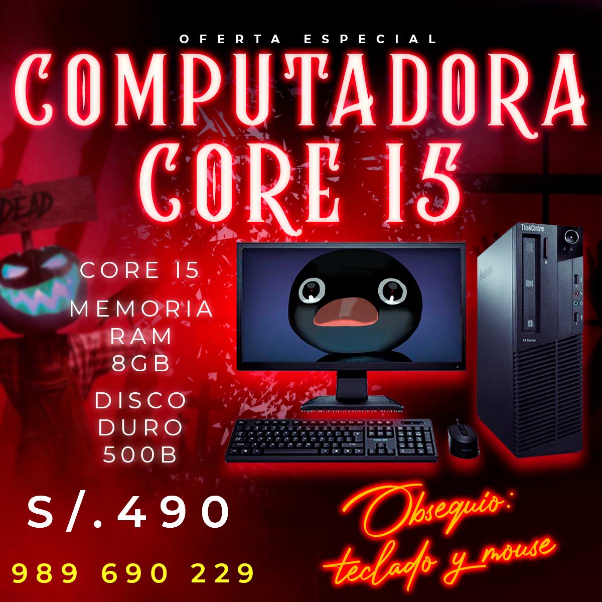 OFERTA EN COMPUTADORA LENOVO CORE I5